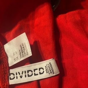 H&M XS red bandeau top never worn